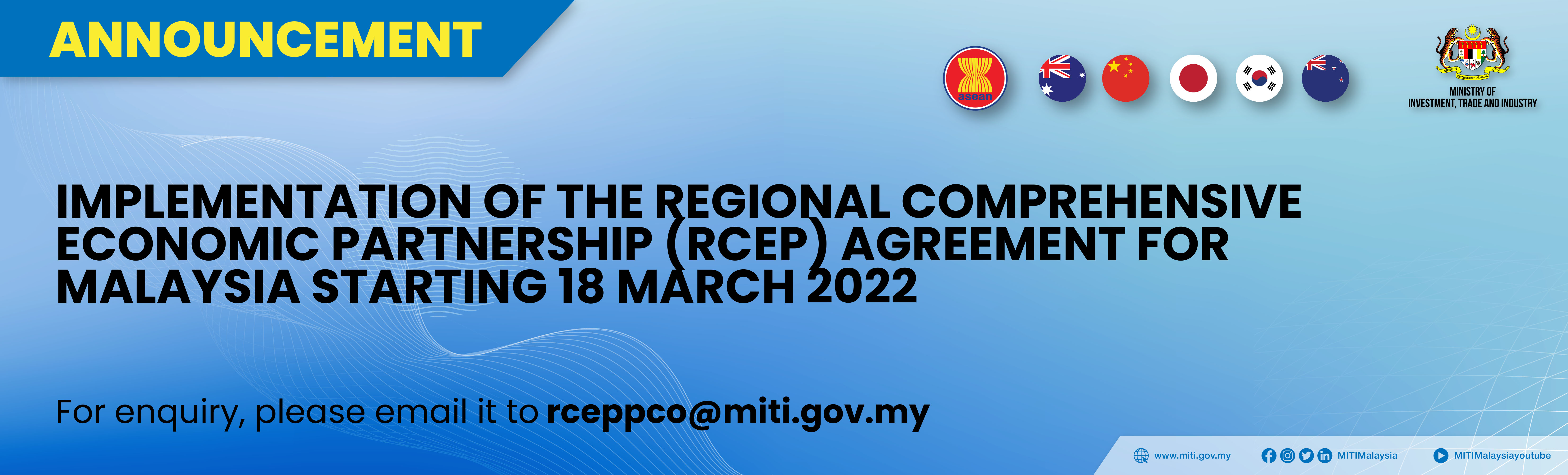 IMPLEMENTATION OF THE RCEP 